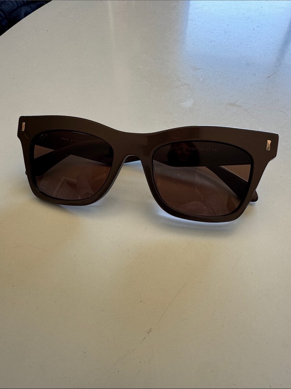 Diff Bradley Moscow-Mule Brown Women's Sunglasses - NEW - Case Included